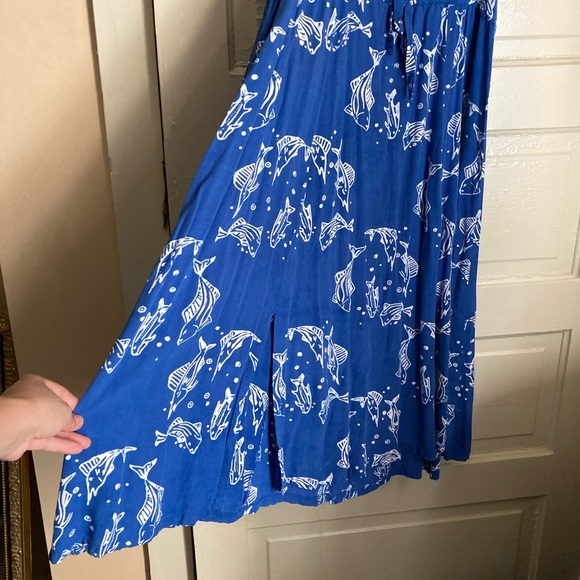 Bali Moon Ocean Fish Pattern Dress - Picture 2 of 7